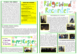 April 2014 - Ridgewood Community High School