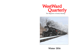 Winter 2016 - WestWard Quarterly