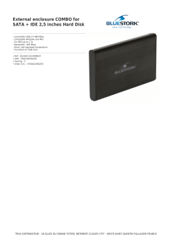External enclosure COMBO for SATA + IDE 2,5 inches Hard Disk