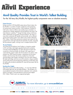 Anvil Quality Provides Trust in World`s Tallest