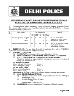 (stenographer) and head constable