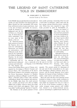 THE LEGEND OF SAINT CATHERINE