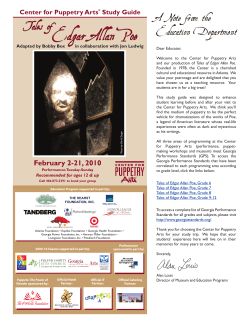 Tales of Edgar Allan Poe - Center for Puppetry Arts