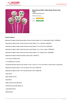 Bakerella by Make`n Mold Sugar Skulls Cake Pops