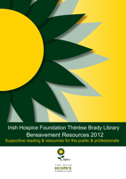 Bereavement resources - Irish Hospice Foundation
