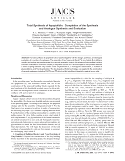 Total Synthesis of Apoptolidin