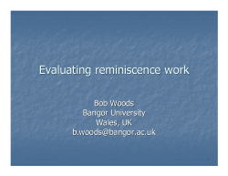 Evaluating reminiscence work