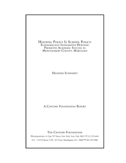 Housing Policy Is School Policy