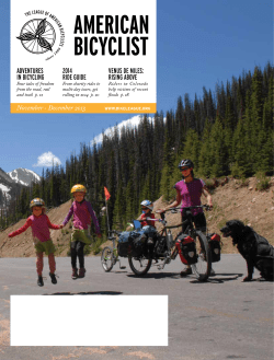 November/December 2013 - League of American Bicyclists