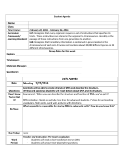 Student Agenda for 2/22-2/26