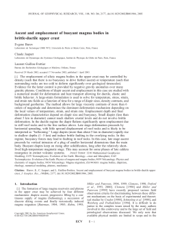 Ascent and emplacement of buoyant magma bodies
