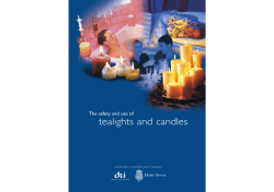 tealights and candles - UK Government Web Archive