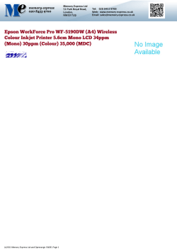 Save PDF Datasheet - Memory Express Ltd