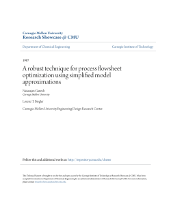 A robust technique for process flowsheet optimization using