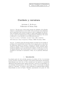 Corchete y curvatura - Politecnico di Torino