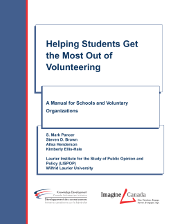 Helping Students Get the Most Out of Volunteering