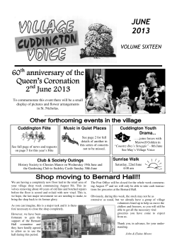 June 2013 - the Cuddington Village website