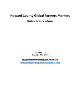 Howard County Global Farmers Markets