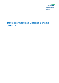 Developer Services Charges Scheme 2017-18