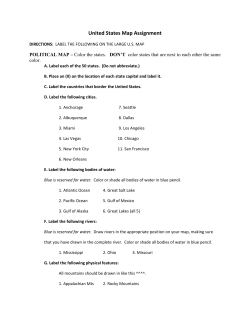 United States Map Assignment