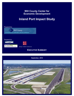 Inland Port Impact Study - Will County Center For Economic