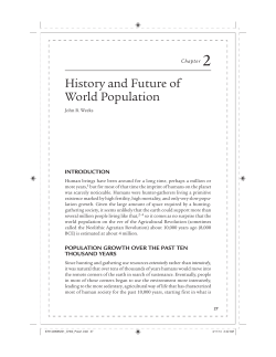 History and Future of World Population