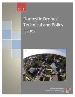 Domestic Drones: Technical and Policy Issues