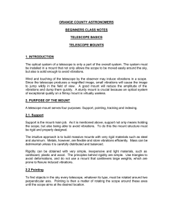 Scope Mounts - Orange County Astronomers