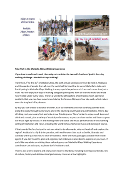 Marbella 4Days Walking Program