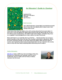 An Educator`s Guide to Caminar