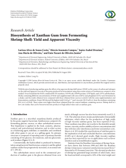 Biosynthesis of Xanthan Gum from Fermenting Shrimp Shell: Yield