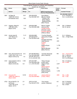 REVISED 09/02/14 - Miami-Dade County Public Schools