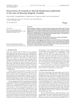 Occurrence of vivianite in alluvial Quaternary