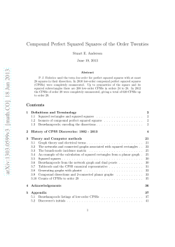 Compound Perfect Squared Squares of the Order Twenties