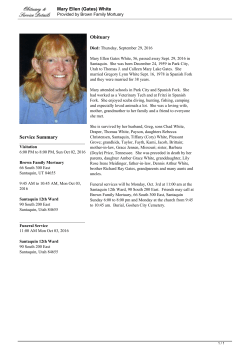 Mary Ellen (Gates) White Guest Book