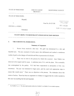 State`s Reply to Defendant`s Post