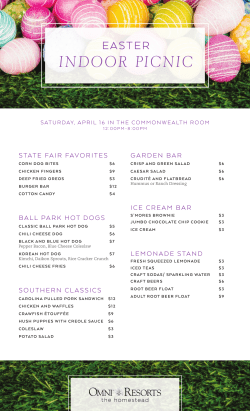 Easter Weekend Indoor Picnic Menu.indd