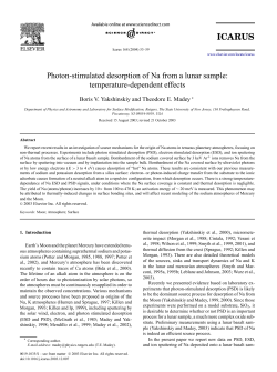 Photon-stimulated desorption of Na from a lunar