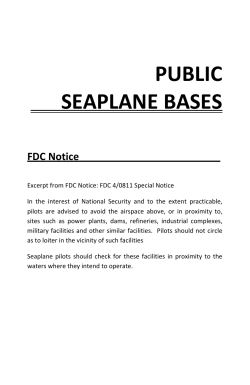 Seaplane operations