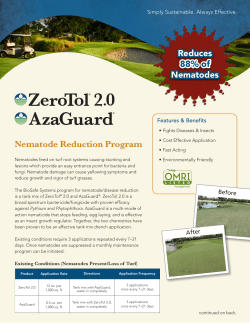 Nematode Reduction Program