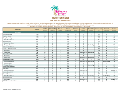 nutrition guide
