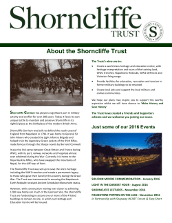 news letter  - The Shorncliffe Trust
