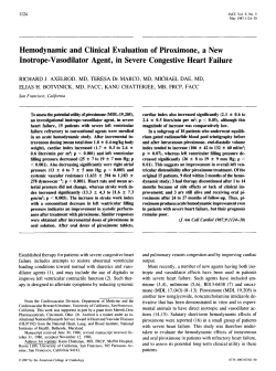 Hemodynamic and clinical evaluation of piroximone, a new