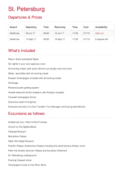 St. Petersburg - One Traveller