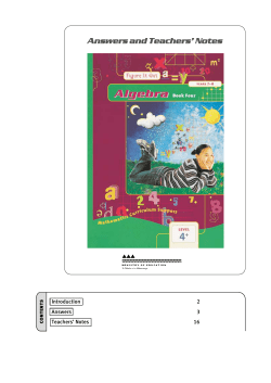 Answers and Teachers` Notes