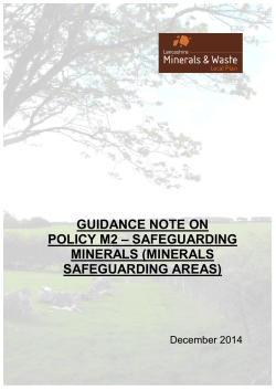 minerals safeguarding areas - the Yorkshire Dales National Park
