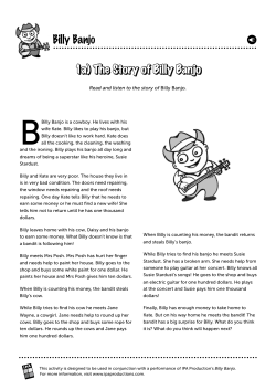 Billy Banjo 1a) The Story of Billy Banjo