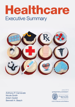 Executive Summary - Center on Education and the Workforce