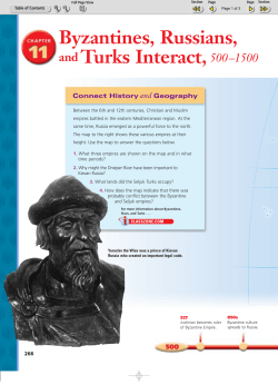 Byzantines, Russians, and Turks Interact,500–1500