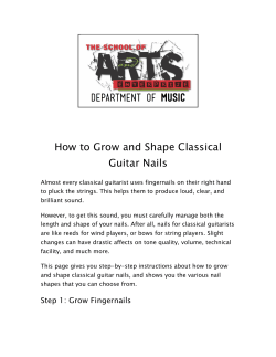 How to Grow and Shape Classical Guitar Nails